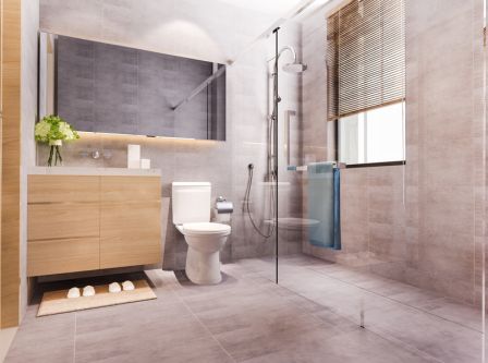 Toilet at Chandragiri Horizon Apartments